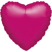 Standard Heart Metallic Fuchsia